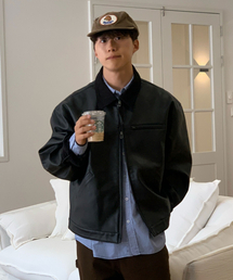 KIIMUIR（キミュア）の「ビーガンレザー ワークジャケット_ブラック（ライダースジャケット）」