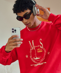 MIDSUN（ミッドサン）の「MS Yacht Sweat Shirt-Red（スウェット）」