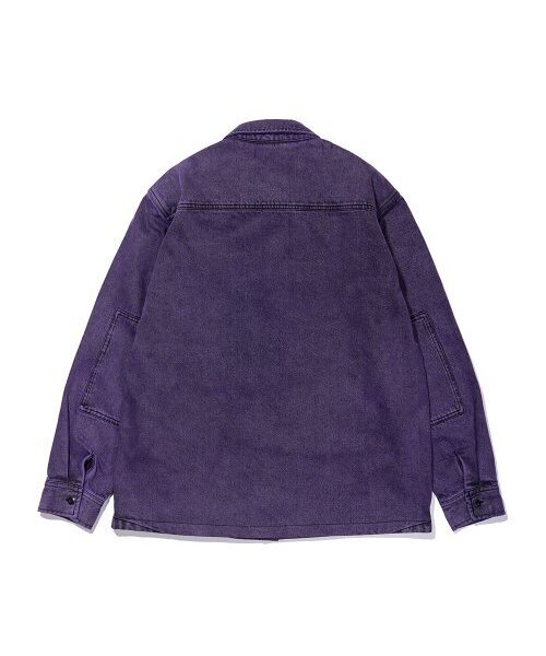 EXTRAORDINARY(エクストラオーディナリー)の「ACID WASHED POCKET SHIRT PURPLE(シャツ/ブラウス・メンズ・その他・M/L/XL)」の2枚目の写真