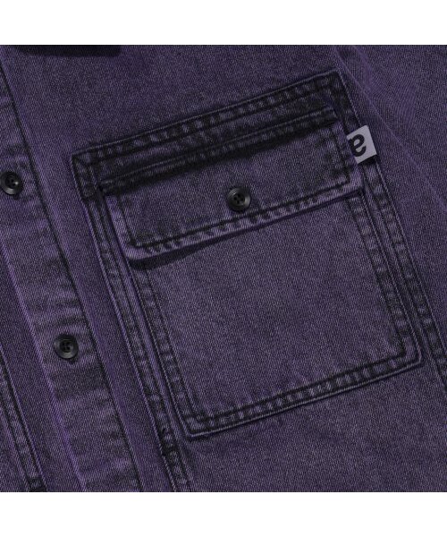 EXTRAORDINARY(エクストラオーディナリー)の「ACID WASHED POCKET SHIRT PURPLE(シャツ/ブラウス・メンズ・その他・M/L/XL)」の4枚目の写真