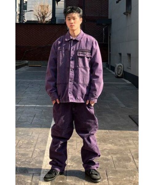 EXTRAORDINARY(エクストラオーディナリー)の「ACID WASHED POCKET SHIRT PURPLE(シャツ/ブラウス・メンズ・その他・M/L/XL)」の7枚目の写真