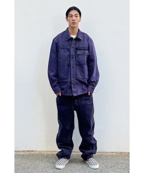 EXTRAORDINARY(エクストラオーディナリー)の「ACID WASHED POCKET SHIRT PURPLE(シャツ/ブラウス・メンズ・その他・M/L/XL)」の8枚目の写真