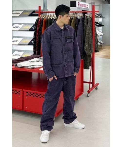 EXTRAORDINARY(エクストラオーディナリー)の「ACID WASHED POCKET SHIRT PURPLE(シャツ/ブラウス・メンズ・その他・M/L/XL)」の9枚目の写真