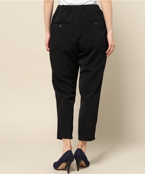 INTERPLANET（インタープラネット）の「シフォンストレッチ袖フリルセットアップ（セットアップ・レディース・ベージュ/ネイビー/ブラック・FREE）」の7枚目の写真