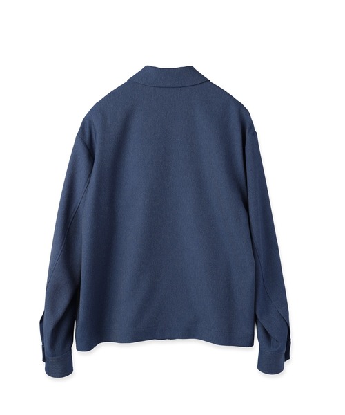 CULLNI(クルニ)の「Denim Like Button-Tab Pocket Zip Up Shirt(シャツ/ブラウス・メンズ・ネイビー/ブルー/ブラック・2/1/0)」の9枚目の写真