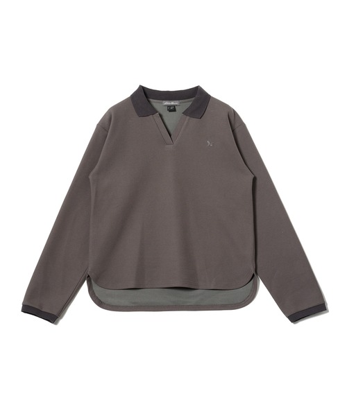 Eddie Bauer(エディーバウアー)の「トラベル テリー 長袖ポロ(ポロシャツ・レディース・チャコールグレー/ライトブルー/ピンク・M/L/XL/S)」の22枚目の写真