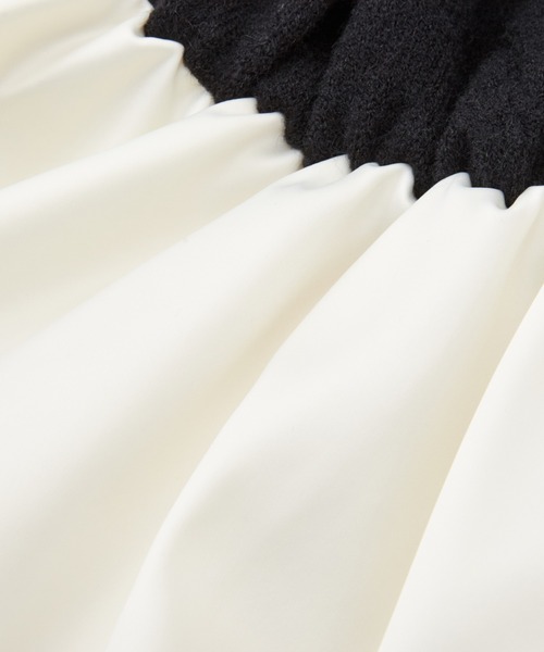 Ribbon Balloon Cutout Dress（ワンピース）｜andwang（アンドワン）の