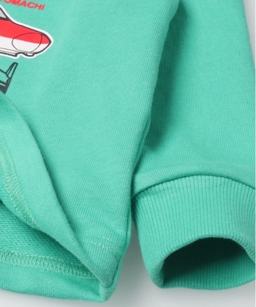 Moujonjon（ムージョンジョン）の「【WEB限定】JR新幹線電車裏毛トレーナー（スウェット・キッズ・エメラルド/スミクロ・100/120/110/95/90）」の6枚目の写真