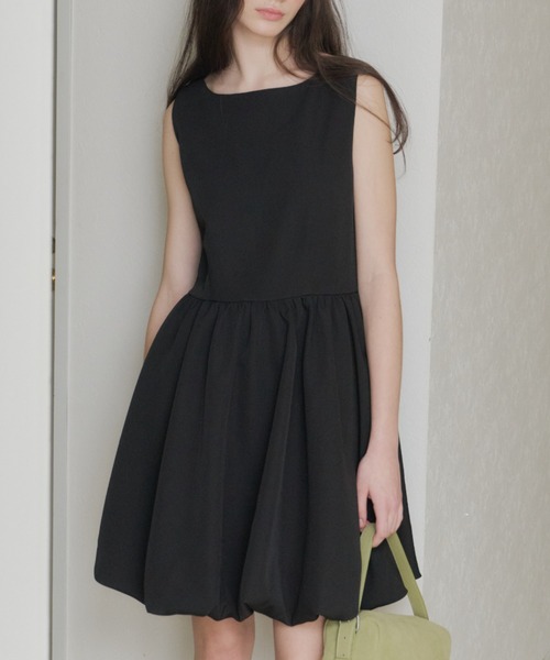 GIUNON（ジウノン）の「2way switching balloon dress / 2way切り替えバルーンワンピ（ワンピース・レディース・ブラック・0/1）」の20枚目の写真