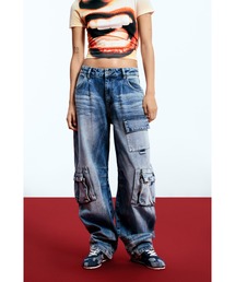 Desigual × EGONLAB】メタルボタンフレアデニムパンツ 90年代