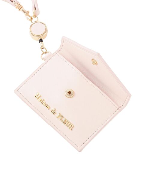 Maison de FLEUR(メゾンドフルール)の「リール付きビジューカードポケットパスケース(パスケース・レディース・ブラック/サックスブルー/ピンク・FREE)」の11枚目の写真