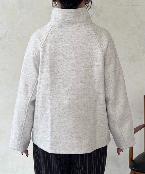 un dix cors(アンディコール)の「スタンドカラーショートコート(その他アウター・レディース・ブラック/チャコールグレー/グレー・FREE)」の20枚目の写真