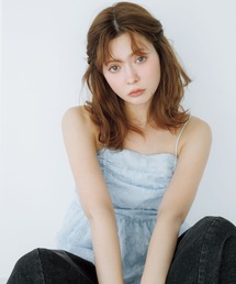 Tiny EDEN（タイニーエデン）の「【セットアップ対応】ギャザーフリンジキャミソール（キャミソール）」