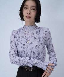 HARE | フラワードットガラカットソー(HARE)(Tシャツ/カットソー)