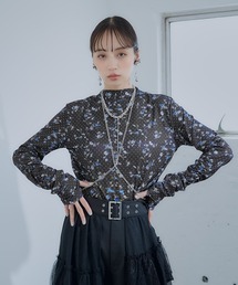 HARE | フラワードットガラカットソー(HARE)(Tシャツ/カットソー)