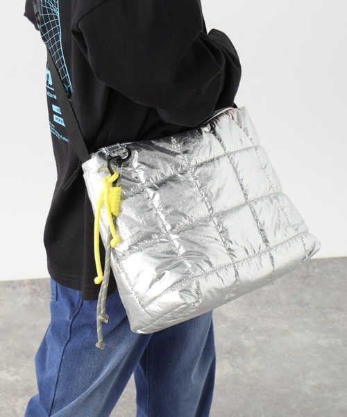 GLOBAL WORK（グローバルワーク）の「キルトミニショルダーBAG/636466（ショルダーバッグ・キッズ・ブラック/グレー系その他/オフホワイト・FREE）」の9枚目の写真