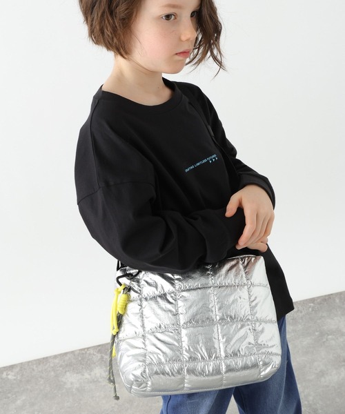 GLOBAL WORK（グローバルワーク）の「キルトミニショルダーBAG/636466（ショルダーバッグ・キッズ・ブラック/グレー系その他/オフホワイト・FREE）」の4枚目の写真