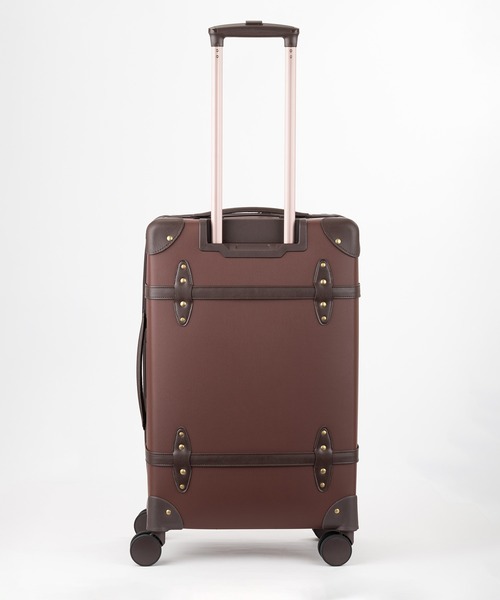 WORLD TRUNK(ワールドトランク)の「7110-58 トランク風ファスナータイプ(スーツケース/キャリーバッグ・レディース・ブラウン/アイボリー・FREE)」の4枚目の写真