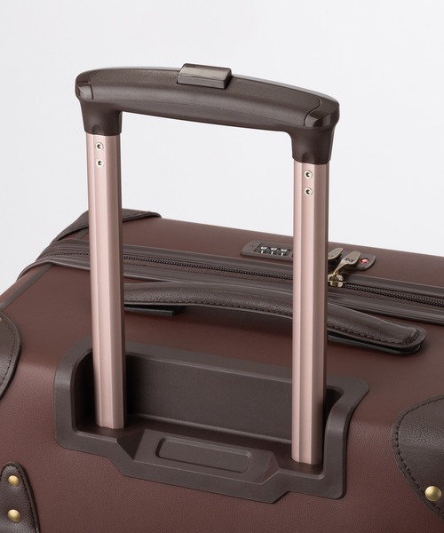 WORLD TRUNK(ワールドトランク)の「7110-58 トランク風ファスナータイプ(スーツケース/キャリーバッグ・レディース・ブラウン/アイボリー・FREE)」の12枚目の写真