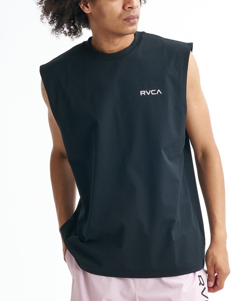 RVCA(ルーカ)の「RVCA メンズ STARIGHT WAY SFTT サーフタンクトップ 【2026年春夏モデル】/ルーカ吸水速乾UPF50+4WAYストレッチ マッスルタンク(タンクトップ・メンズ・ダークブルー/ホワイト/ブラック/グレー・X-LARGE/LARGE/MEDIUM/SMALL)」の5枚目の写真