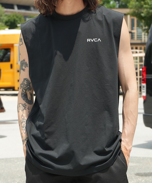 RVCA(ルーカ)の「RVCA メンズ STARIGHT WAY SFTT サーフタンクトップ 【2026年春夏モデル】/ルーカ吸水速乾UPF50+4WAYストレッチ マッスルタンク(タンクトップ・メンズ・ダークブルー/ホワイト/ブラック/グレー・X-LARGE/LARGE/MEDIUM/SMALL)」の6枚目の写真