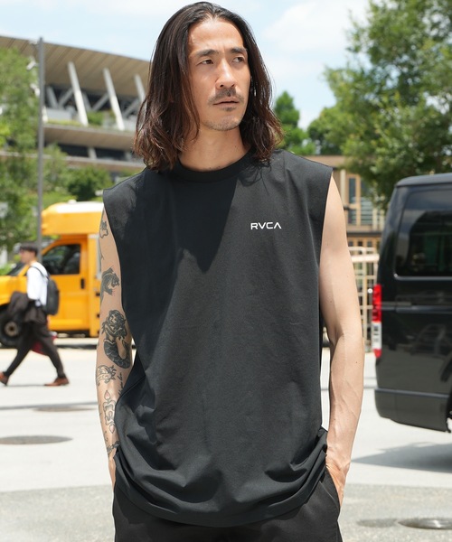RVCA(ルーカ)の「RVCA メンズ STARIGHT WAY SFTT サーフタンクトップ 【2026年春夏モデル】/ルーカ吸水速乾UPF50+4WAYストレッチ マッスルタンク(タンクトップ・メンズ・ダークブルー/ホワイト/ブラック/グレー・X-LARGE/LARGE/MEDIUM/SMALL)」の9枚目の写真