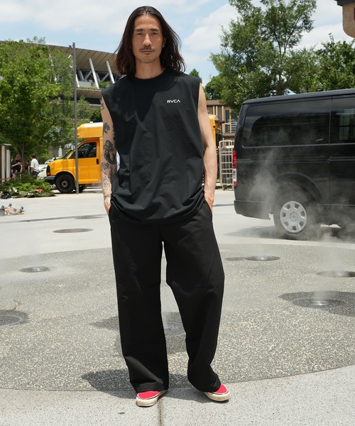 RVCA(ルーカ)の「RVCA メンズ STARIGHT WAY SFTT サーフタンクトップ 【2026年春夏モデル】/ルーカ吸水速乾UPF50+4WAYストレッチ マッスルタンク(タンクトップ・メンズ・ダークブルー/ホワイト/ブラック/グレー・X-LARGE/LARGE/MEDIUM/SMALL)」の11枚目の写真