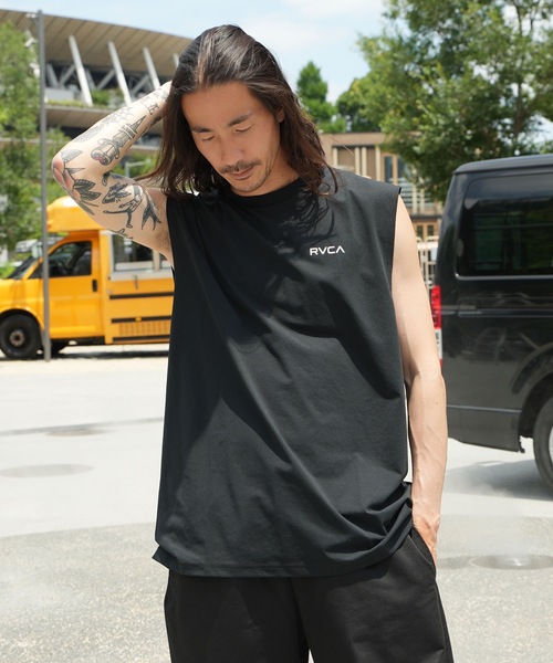 RVCA(ルーカ)の「RVCA メンズ STARIGHT WAY SFTT サーフタンクトップ 【2026年春夏モデル】/ルーカ吸水速乾UPF50+4WAYストレッチ マッスルタンク(タンクトップ・メンズ・ダークブルー/ホワイト/ブラック/グレー・X-LARGE/LARGE/MEDIUM/SMALL)」の8枚目の写真
