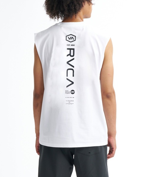RVCA(ルーカ)の「RVCA メンズ STARIGHT WAY SFTT サーフタンクトップ 【2026年春夏モデル】/ルーカ吸水速乾UPF50+4WAYストレッチ マッスルタンク(タンクトップ・メンズ・ダークブルー/ホワイト/ブラック/グレー・X-LARGE/LARGE/MEDIUM/SMALL)」の12枚目の写真