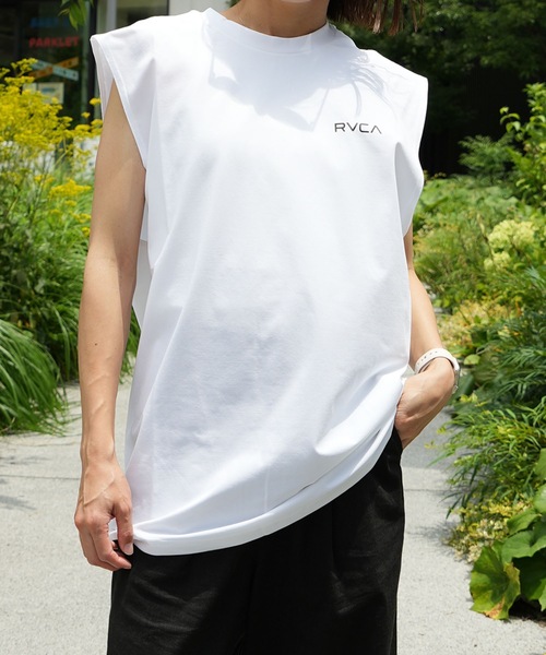 RVCA(ルーカ)の「RVCA メンズ STARIGHT WAY SFTT サーフタンクトップ 【2026年春夏モデル】/ルーカ吸水速乾UPF50+4WAYストレッチ マッスルタンク(タンクトップ・メンズ・ダークブルー/ホワイト/ブラック/グレー・X-LARGE/LARGE/MEDIUM/SMALL)」の14枚目の写真