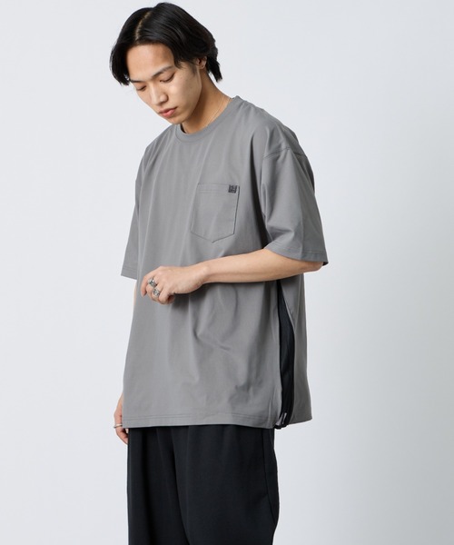 +phenix（プラスフェニックス）の「[＋phenix/プラスフェニックス] 別注 サイドメッシュ ベンチレーション ポケットTシャツ【追加】（Tシャツ/カットソー・メンズ・ブラック/ホワイト/グレー・XL/L/M）」の3枚目の写真