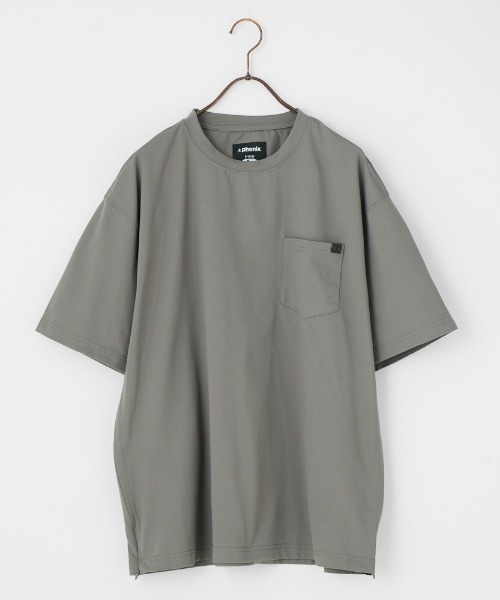 +phenix（プラスフェニックス）の「[＋phenix/プラスフェニックス] 別注 サイドメッシュ ベンチレーション ポケットTシャツ【追加】（Tシャツ/カットソー・メンズ・ブラック/ホワイト/グレー・XL/L/M）」の8枚目の写真