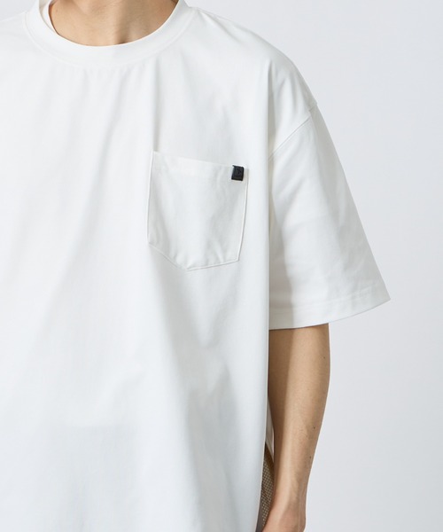 +phenix（プラスフェニックス）の「[＋phenix/プラスフェニックス] 別注 サイドメッシュ ベンチレーション ポケットTシャツ【追加】（Tシャツ/カットソー・メンズ・ブラック/ホワイト/グレー・XL/L/M）」の21枚目の写真