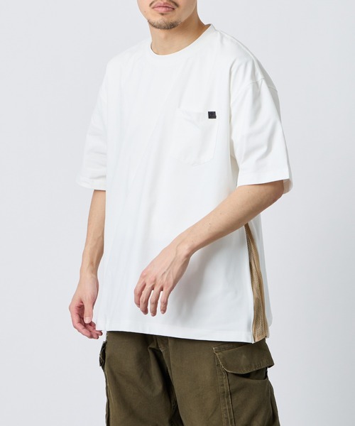 +phenix（プラスフェニックス）の「[＋phenix/プラスフェニックス] 別注 サイドメッシュ ベンチレーション ポケットTシャツ【追加】（Tシャツ/カットソー・メンズ・ブラック/ホワイト/グレー・XL/L/M）」の15枚目の写真
