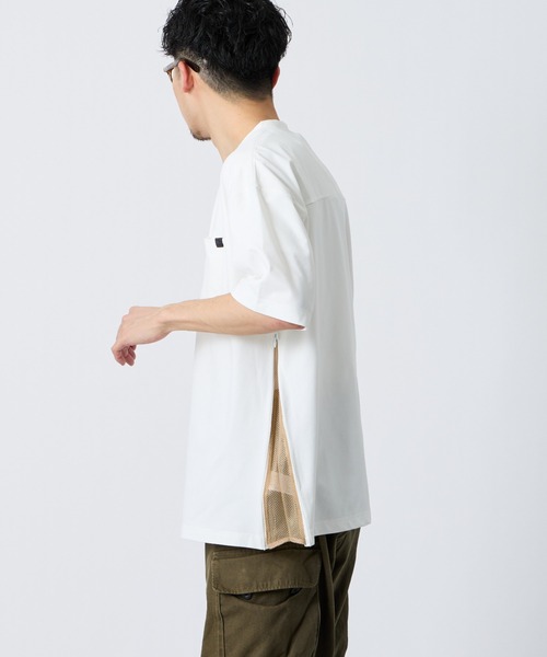 +phenix（プラスフェニックス）の「[＋phenix/プラスフェニックス] 別注 サイドメッシュ ベンチレーション ポケットTシャツ【追加】（Tシャツ/カットソー・メンズ・ブラック/ホワイト/グレー・XL/L/M）」の16枚目の写真