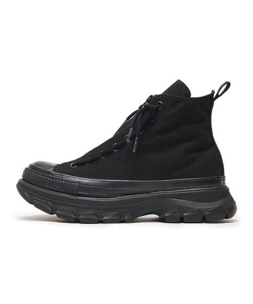 CONVERSE(コンバース)の「CONVERSE ALL STAR TREKWAVE CENTERZIP HI(コンバース オールスター トレックウエーブ センタージップ HI)(スニーカー・メンズ・ブラック系/ブラック・23cm/23.5cm/24.5cm/24cm/25cm/25.5cm/26cm/26.5cm/27cm/27.5cm/28cm/29cm)」の3枚目の写真