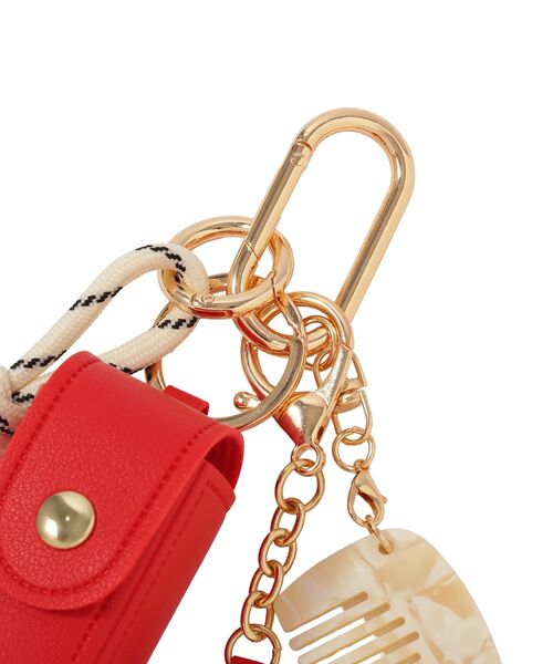 earth music&ecology(アースミュージックアンドエコロジー)の「リップケース付きマルチハートチャーム(キーホルダー・レディース・ブラック/レッド・FREE)」の10枚目の写真