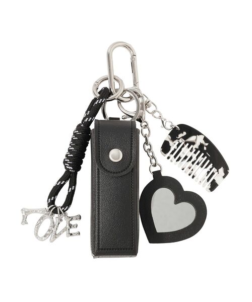 earth music&ecology(アースミュージックアンドエコロジー)の「リップケース付きマルチハートチャーム(キーホルダー・レディース・ブラック/レッド・FREE)」の13枚目の写真