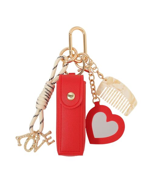 earth music&ecology(アースミュージックアンドエコロジー)の「リップケース付きマルチハートチャーム(キーホルダー・レディース・ブラック/レッド・FREE)」の14枚目の写真
