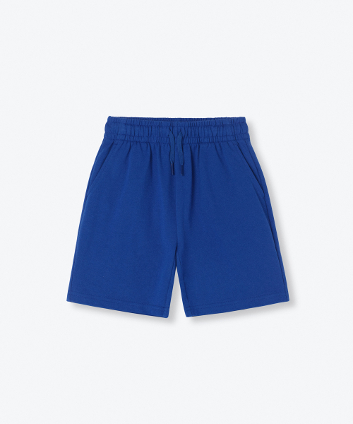 MUSINSA STANDARD KIDS（ムシンサスタンダードキッズ）の「ベーシックスウェットショーツ[ブルー]（その他パンツ・レディース・その他・100/110/120/130/140/150/160）」の2枚目の写真