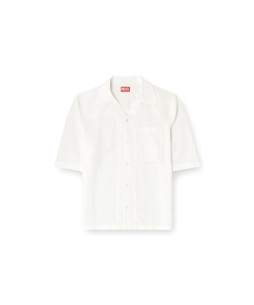 DIESEL(ディーゼル)の「メンズ 半袖シャツ S-BRACK-PGBS(シャツ/ブラウス・メンズ・ホワイト系その他/ブラック・54/52/48/44/46/50)」の4枚目の写真