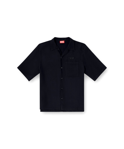 DIESEL(ディーゼル)の「メンズ 半袖シャツ S-BRACK-PGBS(シャツ/ブラウス・メンズ・ホワイト系その他/ブラック・54/52/48/44/46/50)」の8枚目の写真