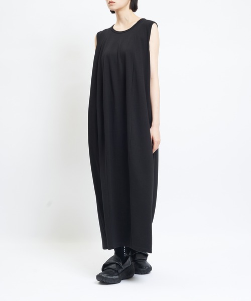 gomme（ゴム）の「ドレープロングワンピース（ワンピース・レディース・ブラック・MEDIUM）」の4枚目の写真