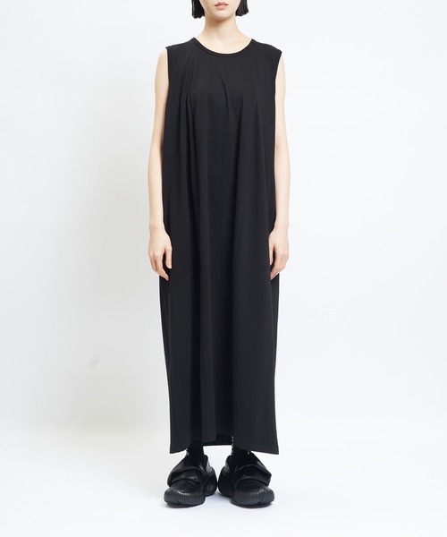 gomme（ゴム）の「ドレープロングワンピース（ワンピース・レディース・ブラック・MEDIUM）」の6枚目の写真