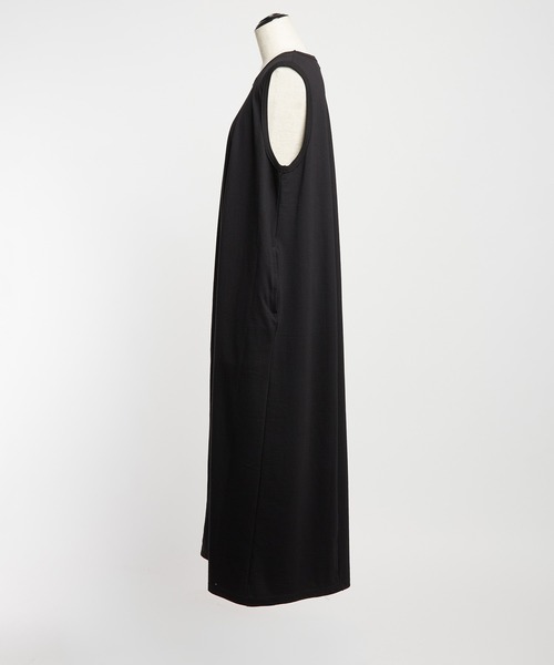 gomme（ゴム）の「ドレープロングワンピース（ワンピース・レディース・ブラック・MEDIUM）」の10枚目の写真
