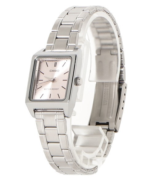 CASIO(カシオ)の「【CASIO】クラシックメタルスクエア(アナログ腕時計・レディース・ピンク/ブラック/ブルー/シルバー/ブラック系その他/シルバー系その他・FREE)」の4枚目の写真