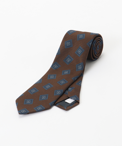 EDIFICE（エディフィス）の「AX スクエアコモンタイ（ネクタイ・メンズ・ピンク/ブラウン/ネイビー・FREE）」の10枚目の写真