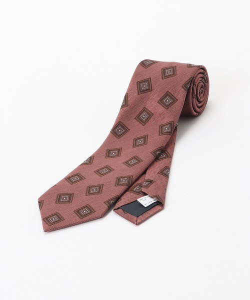 EDIFICE（エディフィス）の「AX スクエアコモンタイ（ネクタイ・メンズ・ピンク/ブラウン/ネイビー・FREE）」の8枚目の写真