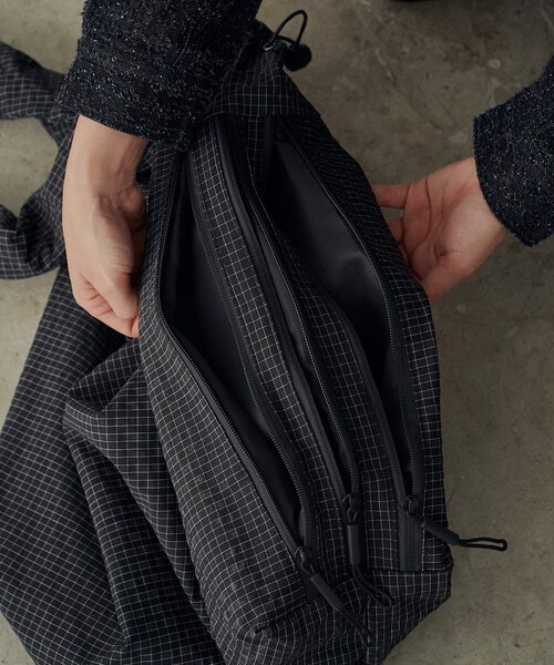 goocy（グーシー）の「チェックショルダーバッグ（ショルダーバッグ・レディース・ブラック/チャコールグレー・FREE）」の12枚目の写真