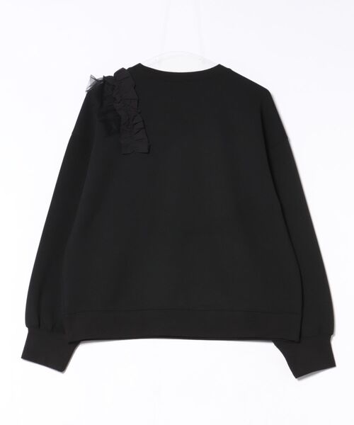 Lo-Fi(ローファイ)の「【WEB限定】ライトダンボールアシメフリルプルオーバー(Tシャツ/カットソー・レディース・グレイッシュベージュ/ブラック・M)」の5枚目の写真